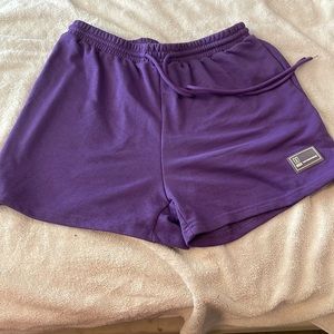 Purple SHEIN shorts